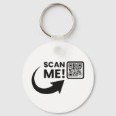 Dubbelzijdige Business Logo & QR-code Sleutelhanger (Voorkant)