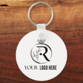 Dubbelzijdige Business Logo & QR-code Sleutelhanger (Achterkant)