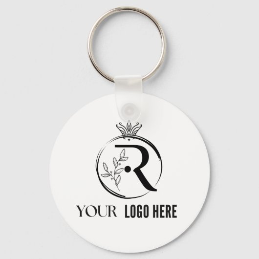 Dubbelzijdige Business Logo & QR-code Sleutelhanger (Achterkant)