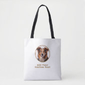 Dubbelzijdige Canvas tas met dierenfoto (Voorkant)