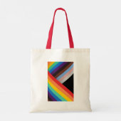 Dubbelzijdige Canvas tas met Pride Vibe (Achterkant)