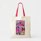 Dubbelzijdige Canvas tas met Pride Vibe (Voorkant)