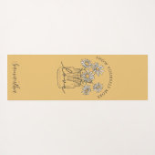 Dubbelzijdige Daisy Inspirerend offerte Yogamat (Achterkant (horizontaal))