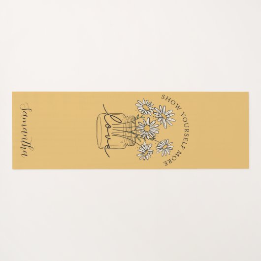 Dubbelzijdige Daisy Inspirerend offerte Yogamat (Achterkant (horizontaal))