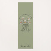 Dubbelzijdige Daisy Inspirerend offerte Yogamat (Voorkant)