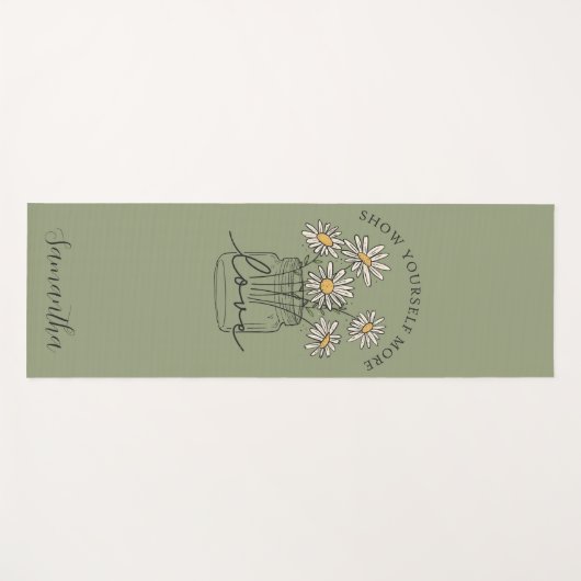 Dubbelzijdige Daisy Inspirerend offerte Yogamat (Voorkant (horizontaal))