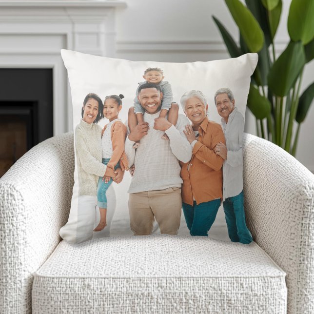 Dubbelzijdige familiefoto kussen (Double Sided Family Photo Throw Pillow )