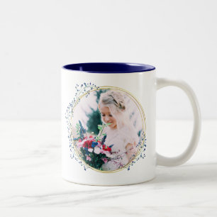 Dubbelzijdige foto Floral Lijst Koffie Mok