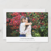 Dubbelzijdige foto-inkuiling bewaren Datum Save The Date (Achterkant)