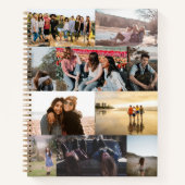 Dubbelzijdige fotocollage vrienden notitieboek (Voorkant)