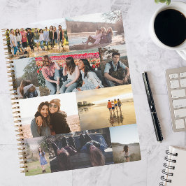Dubbelzijdige fotocollage vrienden notitieboek