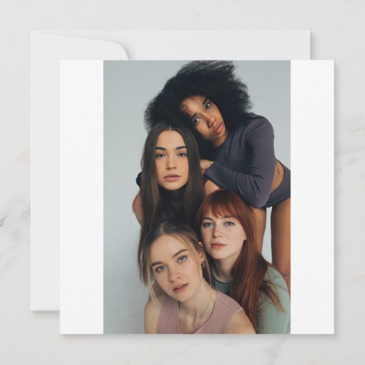 Dubbelzijdige fotogroep verjaardagsfeestje kaart (Achterkant)