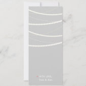 Dubbelzijdige fotokaart: Elegante lichtslingers Kaart (Achterkant)