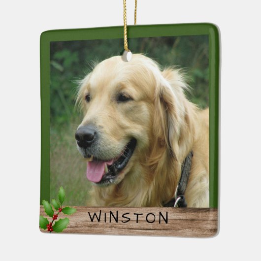 Dubbelzijdige foto's van plaatjes Namen keramisch  Keramisch Ornament (Links)