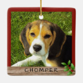 Dubbelzijdige foto's van plaatjes Namen keramisch  Keramisch Ornament (Achterkant)