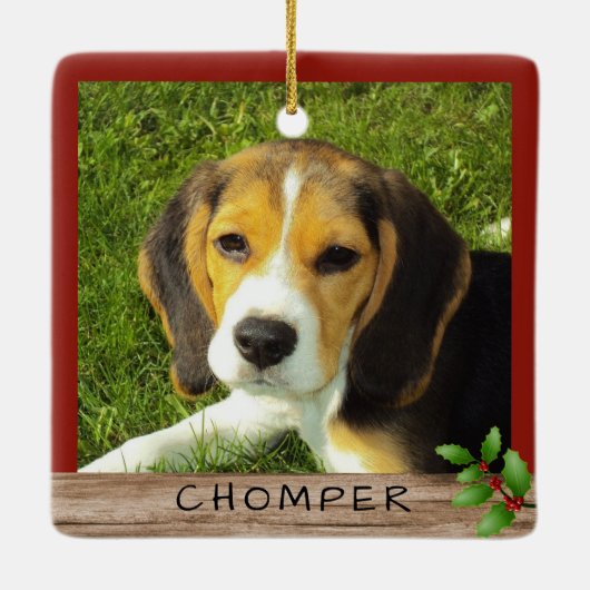 Dubbelzijdige foto's van plaatjes Namen keramisch Keramisch Ornament (Achterkant)