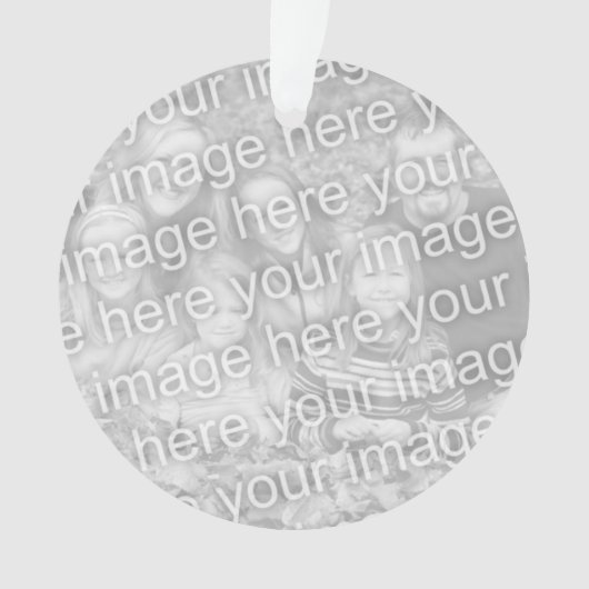 Dubbelzijdige fotoversiering met 2 aangepaste afbe ornament (voorkant)