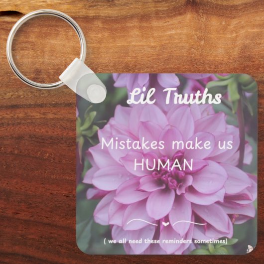 Dubbelzijdige fouten maken ons tot een menselijke sleutelhanger (Voorkant)