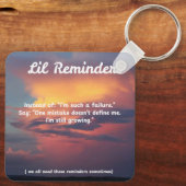 Dubbelzijdige fouten maken ons tot een menselijke sleutelhanger (Achterkant)