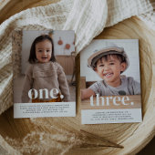 Dubbelzijdige gezamenlijke foto verjaardag - Jonge Kaart