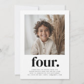 Dubbelzijdige gezamenlijke foto verjaardag - Jonge Kaart (Achterkant)