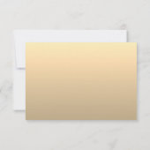 Dubbelzijdige gouden trouw-RSVP kaart met QR-code (Achterkant)