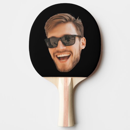 Dubbelzijdige grappige aangepaste foto afgedrukt tafeltennisbatje (Voorkant)