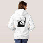 Dubbelzijdige Hamlet Quote Panda Beer Womens Hoodie (Achterkant volledig)