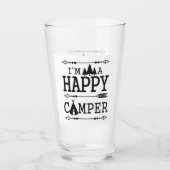 ****DUBBELZIJDIGE HAPPY CAMPER**** GLAS (Voorkant)