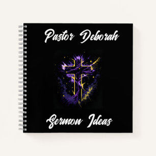Dubbelzijdige Hoesje Church Sermon gepersonaliseer Notitieboek