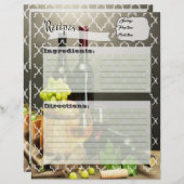 Dubbelzijdige Kaarten voor wijngaarden (Voorkant / Achterkant)