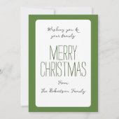  dubbelzijdige kerstfotokaart kaart (Achterkant)