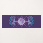 Dubbelzijdige levensboom maan yogamat (Achterkant (horizontaal))