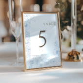 Dubbelzijdige Line Art French Blue Table Nr Kaart