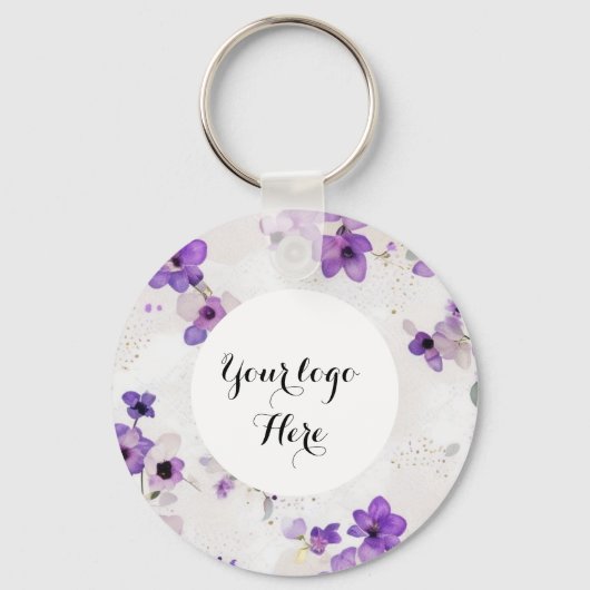 Dubbelzijdige Logo QR Code sleutelhanger (Voorkant)