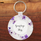 Dubbelzijdige Logo QR Code sleutelhanger (Voorkant)