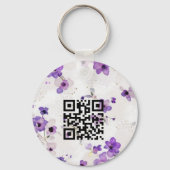 Dubbelzijdige Logo QR Code sleutelhanger (Achterkant)