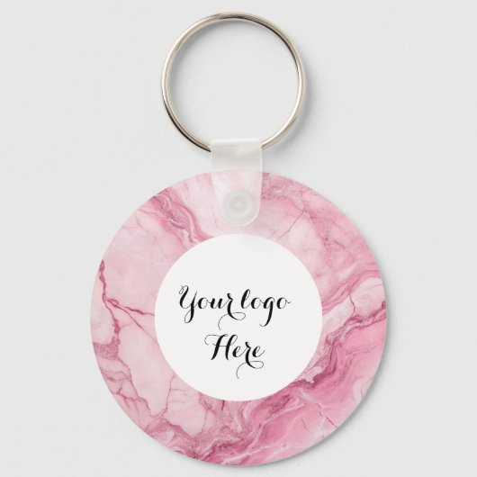 Dubbelzijdige Logo QR Code sleutelhanger (Voorkant)