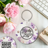Dubbelzijdige Logo QR Code sleutelhanger