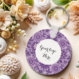 Dubbelzijdige Logo QR Code sleutelhanger