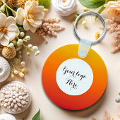 Dubbelzijdige Logo QR Code sleutelhanger