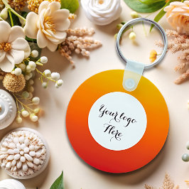 Dubbelzijdige Logo QR Code sleutelhanger