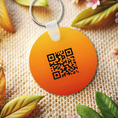 Dubbelzijdige Logo QR Code sleutelhanger
