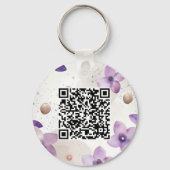 Dubbelzijdige Logo QR Code sleutelhanger (Achterkant)