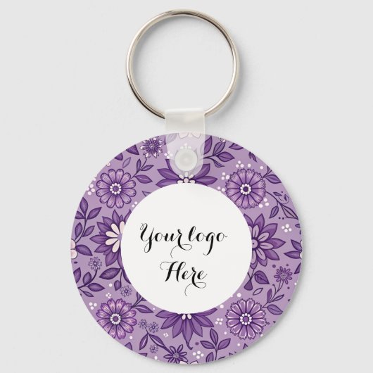 Dubbelzijdige Logo QR Code sleutelhanger (Voorkant)