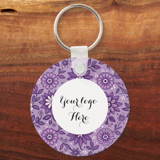 Dubbelzijdige Logo QR Code sleutelhanger (Voorkant)