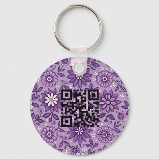 Dubbelzijdige Logo QR Code sleutelhanger (Achterkant)