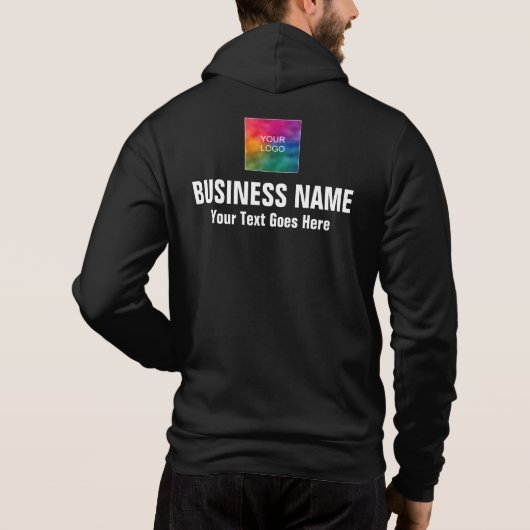 Dubbelzijdige Logo van Business Company, hier Mann Hoodie (Achterkant)