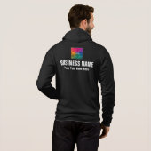 Dubbelzijdige Logo van Business Company, hier Mann Hoodie (Achterkant volledig)