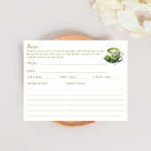 Dubbelzijdige Matcha Green Tea thema Recept Kaart